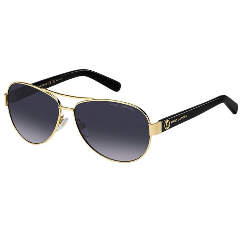 NEW Marc Jacobs Women's Black Gold   Sunglasses MARC699/S RHL-60  Authentic